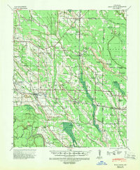 1940 Map of Holly Grove, 1942 Print