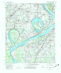 preview thumbnail of historical topo map of Horseshoe Lake, AR in 1960