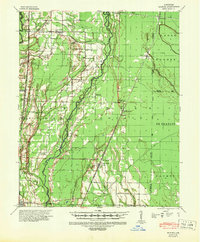 1939 Map of Hunter, 1946 Print