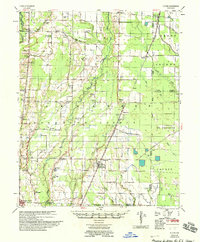 1958 Map of Hunter, AR