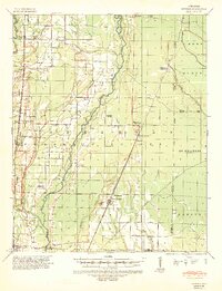 1939 Map of Hunter, 1942 Print
