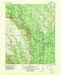 1939 Map of Indian Bay, 1942 Print