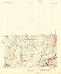 1937 Map of Ingalls, 1946 Print