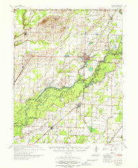 preview thumbnail of historical topo map of Knobel, AR in 1967