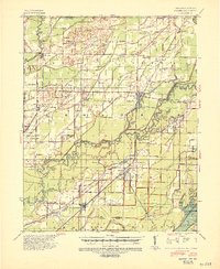 1941 Map of Knobel, 1946 Print