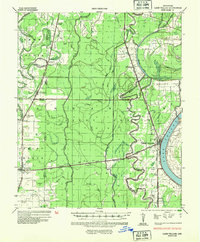 1936 Map of Lake Village, 1954 Print