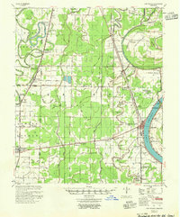 Download a high-resolution, GPS-compatible USGS topo map for Lake Village, AR (1955 edition)