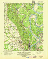 Download a high-resolution, GPS-compatible USGS topo map for Latour, AR (1945 edition)