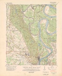 1939 Map of Lee County, AR, 1944 Print