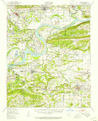 Download a high-resolution, GPS-compatible USGS topo map for Lavaca, AR (1954 edition)