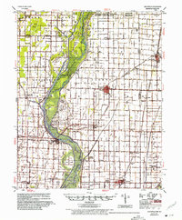 1956 Map of Leachville, 1975 Print