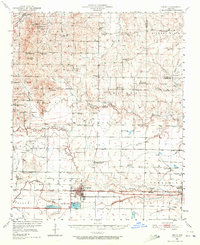 1950 Map of Lonoke, 1972 Print