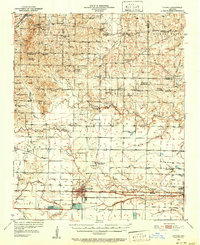 1950 Map of Lonoke, 1952 Print
