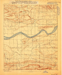 preview thumbnail of historical topo map of Logan County, AR in 1887