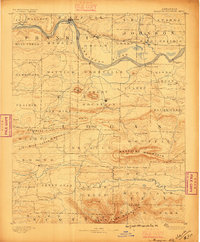1887 Map of Magazine Mountain