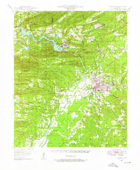 1948 Map of Malvern, AR, 1957 Print