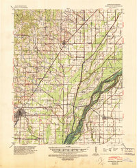1940 Map of Dunklin County, MO, 1946 Print