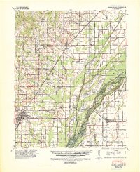 1940 Map of Marmaduke, 1942 Print