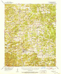 Download a high-resolution, GPS-compatible USGS topo map for Melbourne, AR (1952 edition)