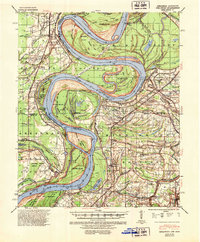 1939 Map of Mellwood, AR, 1952 Print
