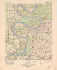 1939 Map of Mellwood, AR, 1946 Print