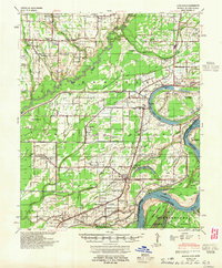 Download a high-resolution, GPS-compatible USGS topo map for Modoc, AR (1955 edition)