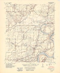Download a high-resolution, GPS-compatible USGS topo map for Modoc, AR (1951 edition)