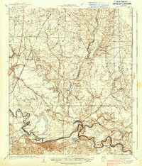 preview thumbnail of historical topo map of Calhoun County, AR in 1938