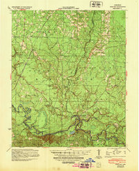 1939 Map of Calhoun County, AR, 1948 Print