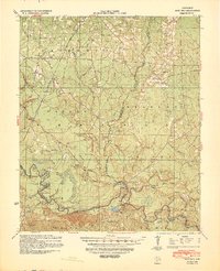 1939 Map of Calhoun County, AR, 1941 Print