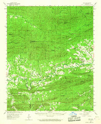 Download a high-resolution, GPS-compatible USGS topo map for Oden, AR (1967 edition)