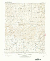 1934 Map of Ozone, AR, 1975 Print