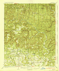 preview thumbnail of historical topo map of Ozone, AR in 1936