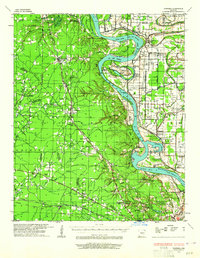 1932 Map of Lonoke County, AR, 1965 Print