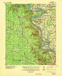preview thumbnail of historical topo map of Jefferson County, AR in 1935