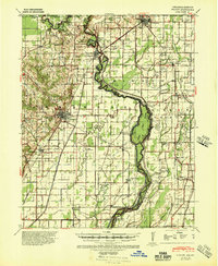 Download a high-resolution, GPS-compatible USGS topo map for Piggott, AR (1945 edition)