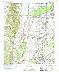 preview thumbnail of historical topo map of Cross County, AR in 1962