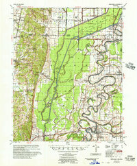 preview thumbnail of historical topo map of Cross County, AR in 1956