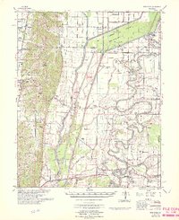 preview thumbnail of historical topo map of Cross County, AR in 1966