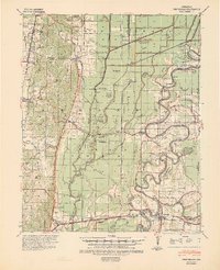 Download a high-resolution, GPS-compatible USGS topo map for Princedale, AR (1942 edition)
