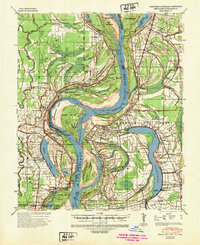 1939 Map of Readland, 1947 Print