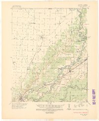 1935 Map of Reyno, 1943 Print