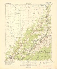 1935 Map of Reyno, 1938 Print