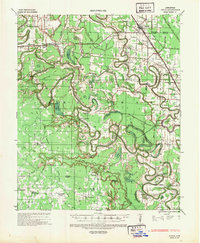 1935 Map of Rotan, 1949 Print