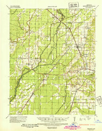 1935 Map of Craighead County, AR, 1936 Print