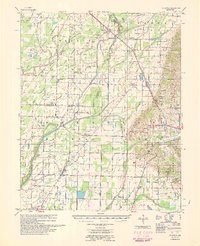 1960 Map of Bono, AR