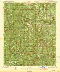 preview thumbnail of historical topo map of Pope County, AR in 1943