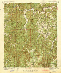 Download a high-resolution, GPS-compatible USGS topo map for Snowball, AR (1942 edition)