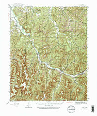 1943 Map of St. Paul, AR, 1973 Print