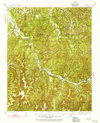 1943 Map of St. Paul, AR, 1956 Print